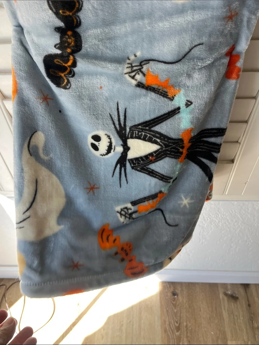 🎃 NWT Disney The Nightmare Before Christmas Super Soft Throw Blanket 46x60 🖤